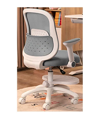 Kids Functional Desk and Chair Set, Height Adjustable Children School Study Desk with Tilt Desktop, Bookstand, LED Light, Metal