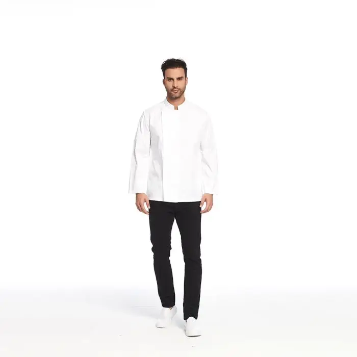 Chef Uniform Men Design Custom French Italian Turkish White Style Coat Chef Work Wear Mesh Clothes