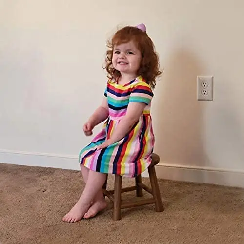 Оптовая продажа, винтажные деревянные стулья для маленьких детей