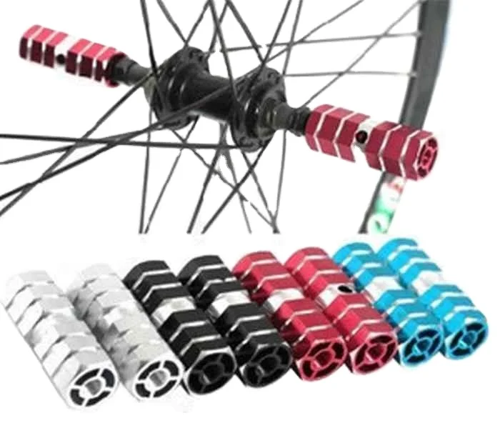 MTB Bike Bicycle Pedal Front Rear Axle Foot Pegs BMX Footrest Lever Cylinder Bike Accessories High quality
