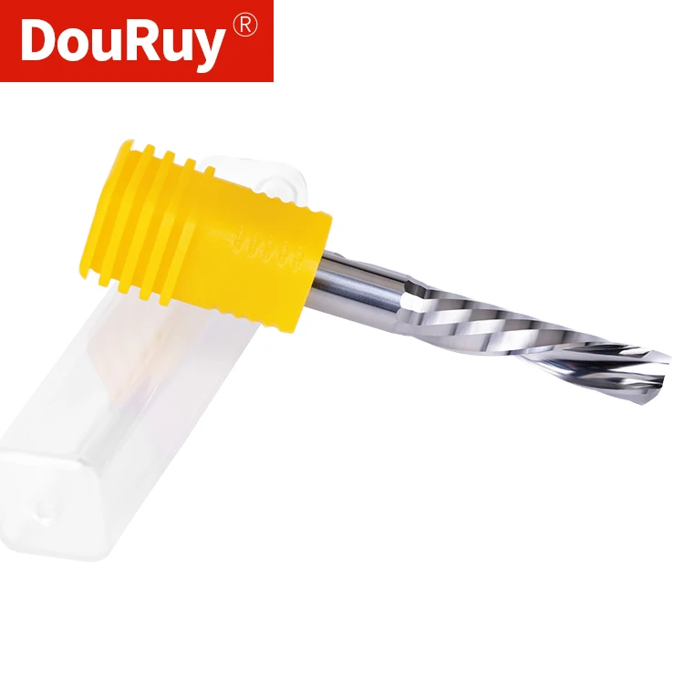 Single Blade left spiral Down Cut Endmill CNC Wood Carving One Edged Cutter From China Manufacturer