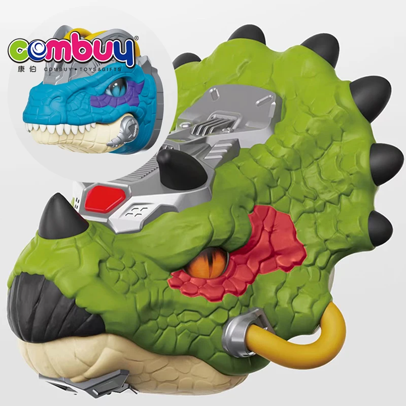 Electric sound interactive simulation toys head dinosaur hand puppet