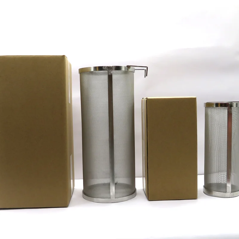 Hop Spider 300 Micron Mesh Stainless Steel Hop Filter Strainer For Home Beer Brewing Kettle 4*10inch Or 6*14inch