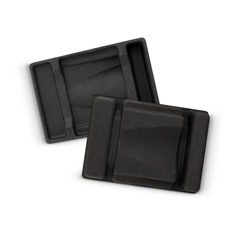 Top Quality 100% Eco-friendly Recyclable Biodegradable Protective Customized Molded Pulp Packaging for Black Tray