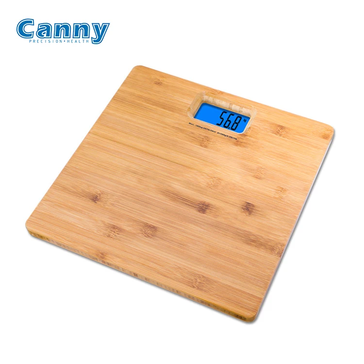 Amazon Popular Electronic Human Manual Scale 5g 180kg Digital Bamboo body Measuring Bathroom Scale