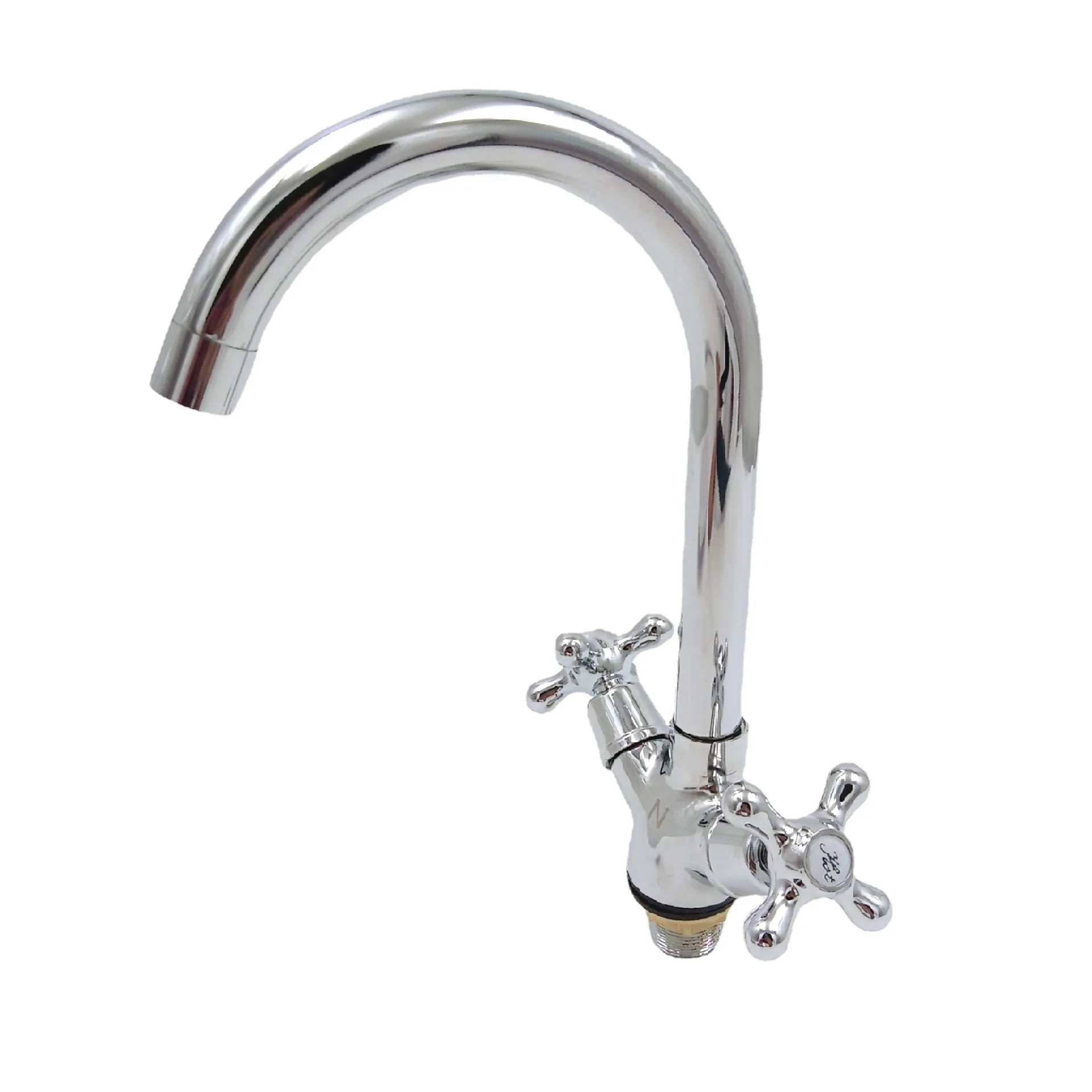 Double handle double opening basin faucet Zinc alloy kitchen faucet double opening mixed water kitchen faucet