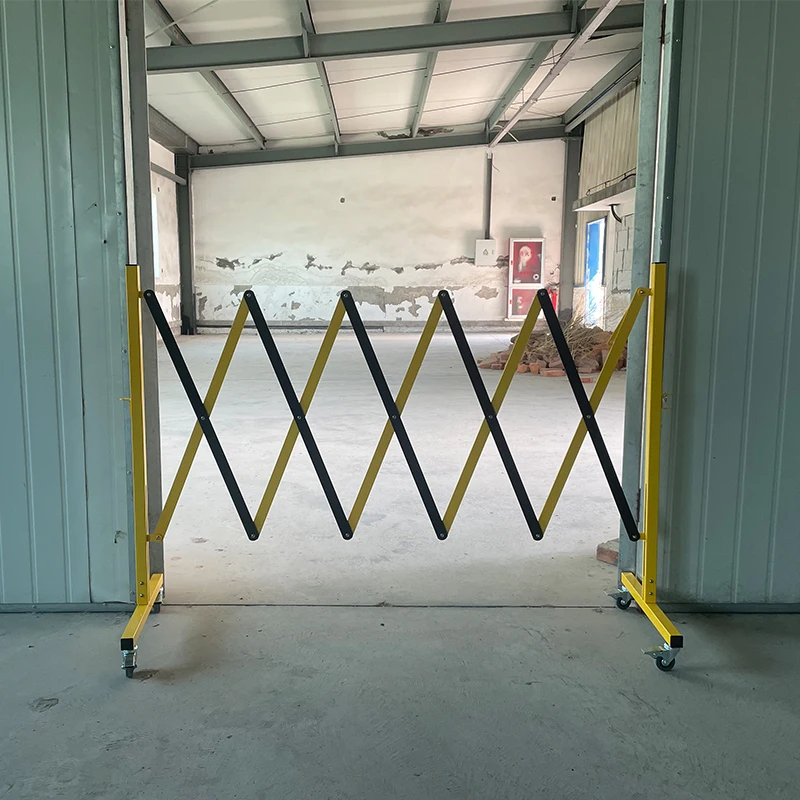 Traffic Portable Metal Retractable Barrier Temporary Crowd Control Mobile Folding Security Barrier Gate Parking