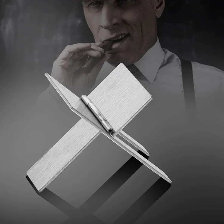 Customized Logo Portable Mini Stainless Steel Metal Cigars Accessories Cigar Holder For A Gift