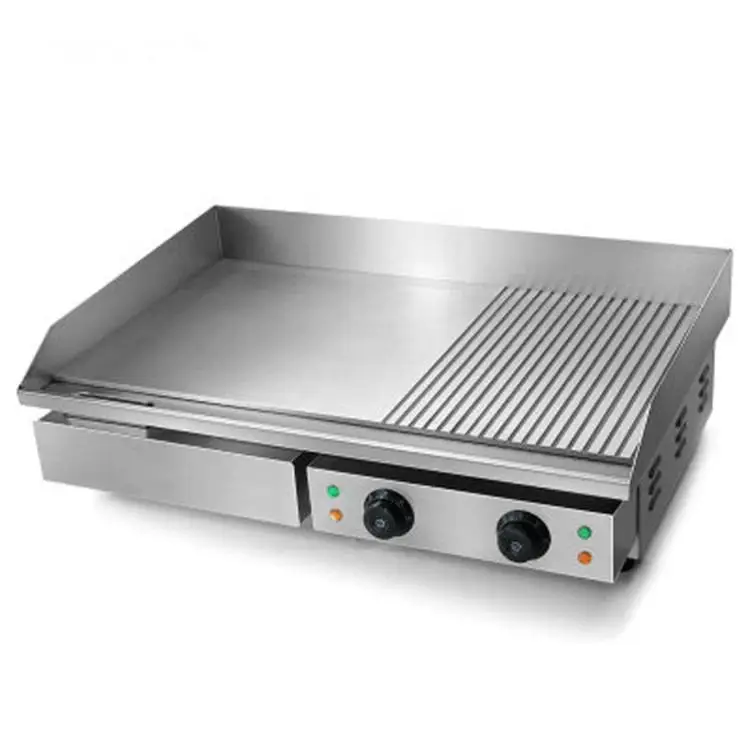 Hot Sale Kitchen Electric BBQ Grills & Electric Griddles Stainless Steel Flat Top Griddle Griller Gas Commercial grill