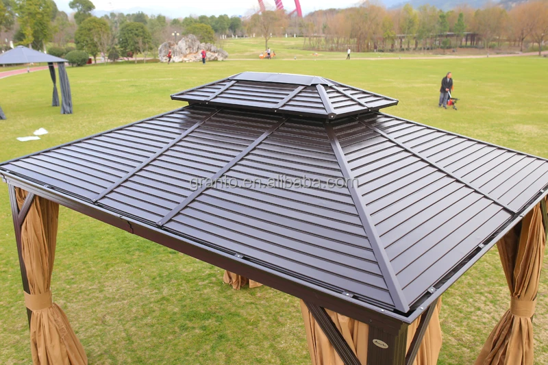 Hot sale outdoor furniture bistro aluminium gazebo large size pavilion