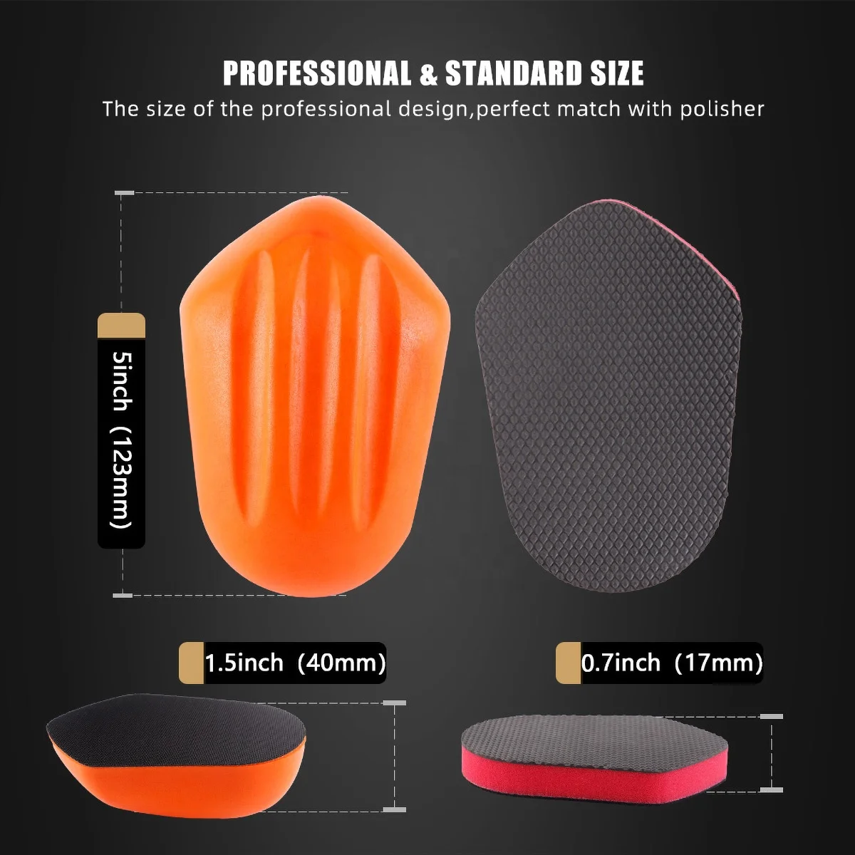 SPTA Car Cleaning Sponge Paint Clay Car Care Paint Cleaner Bar Block Speed Clay Applicator For Auto Detailing