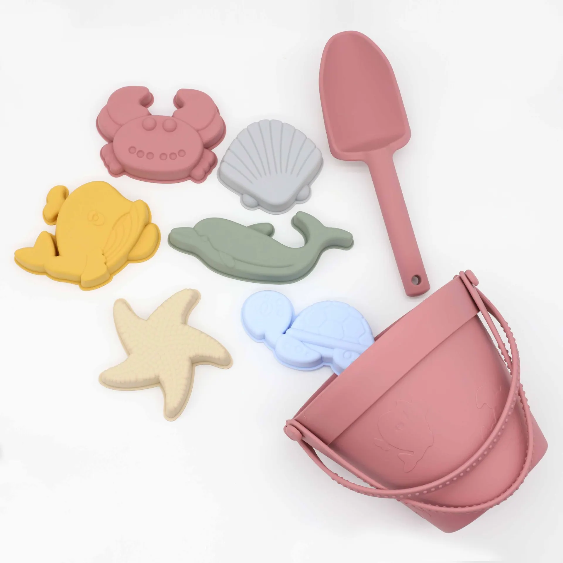 Summer Beach Toys for Kids Soft Silicone Sandbox Set Beach Game Toy for Send Children Beach Play Sand Water Play Tools
