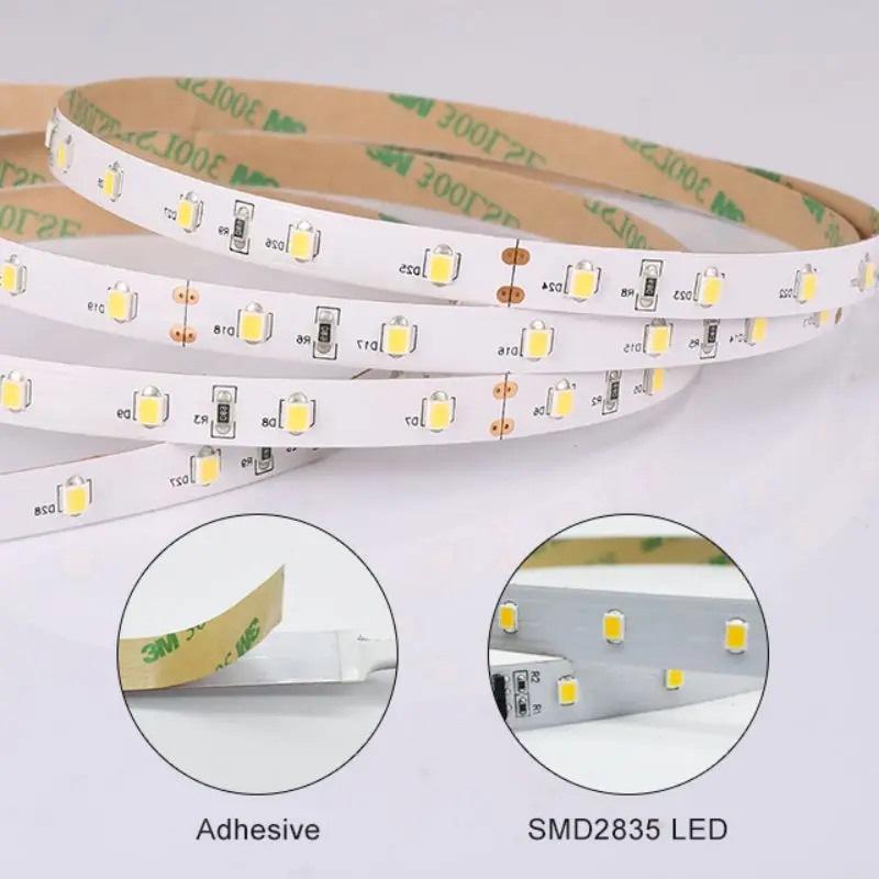 120leds SMD2835 Flexible LED Strip DC12V 24V 19.2W/M High CRI90 RA95 LED Ribbon