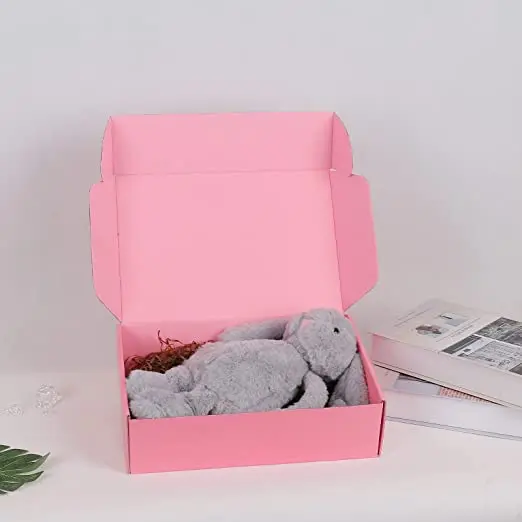 Custom Private Label Eco Friendly Flexography Clothes Delivery Box Biodegradable Kraft Mailer Shipping Box For Clothes