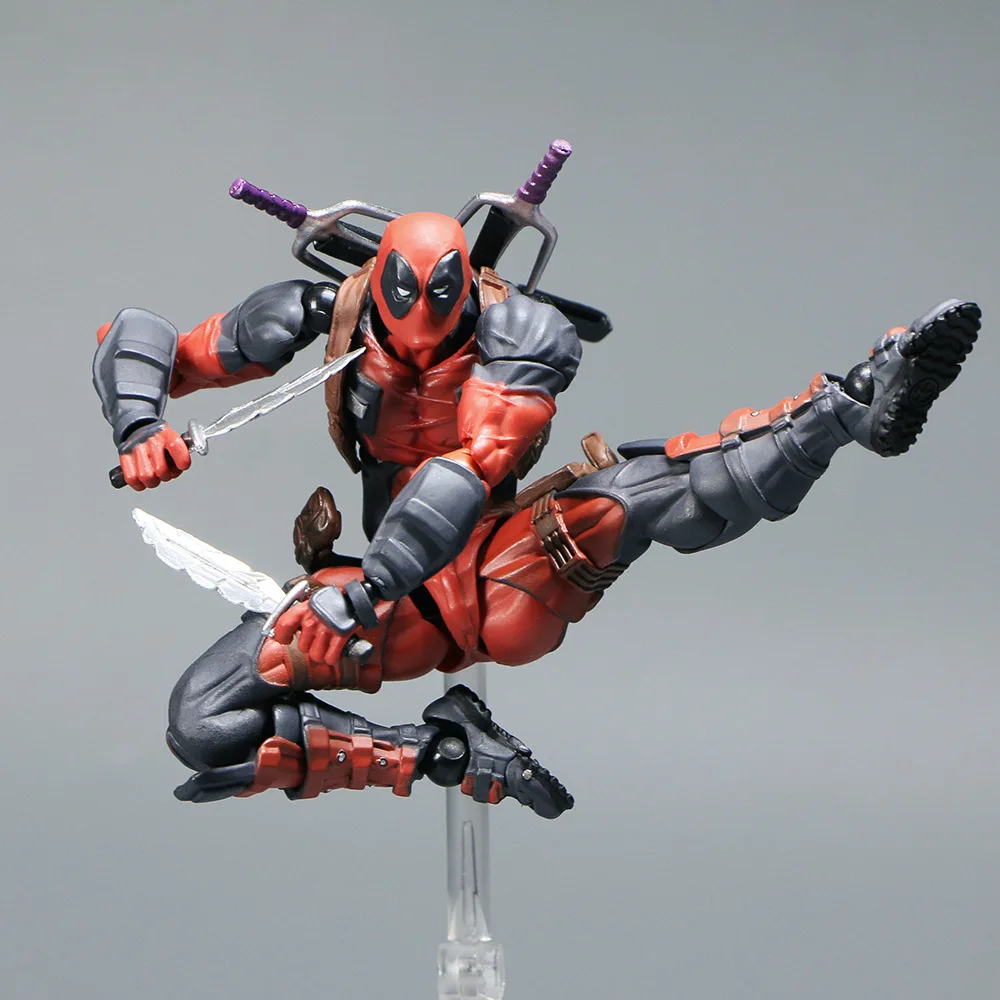 AMAZING YAMAGUCHI 15cm X-MAN Dead-Pool New 2.0 BJD Articulated Joints Moveable Action Figure Model Toys
