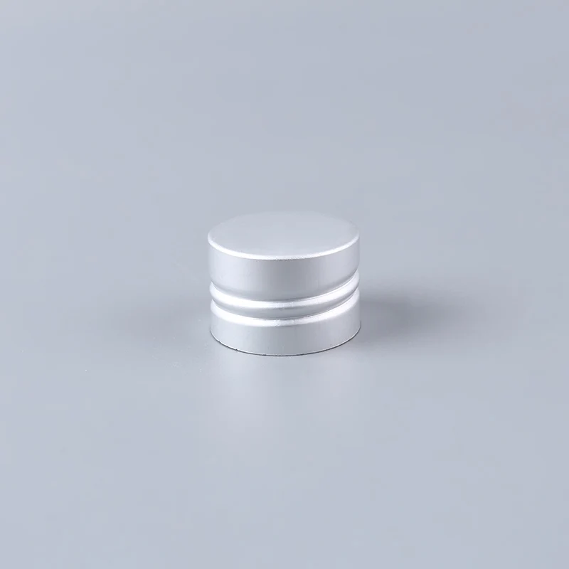 
Manufacture custom aluminum screw cap silvery metal screw caps for bottle 