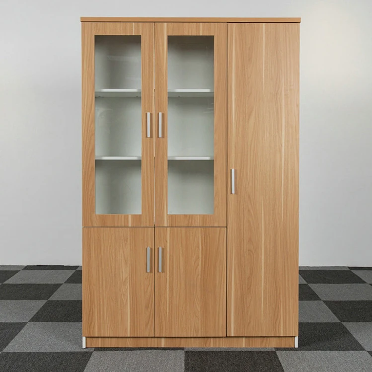 DDP new design one piece customized google wood file storage office furniture cabinet