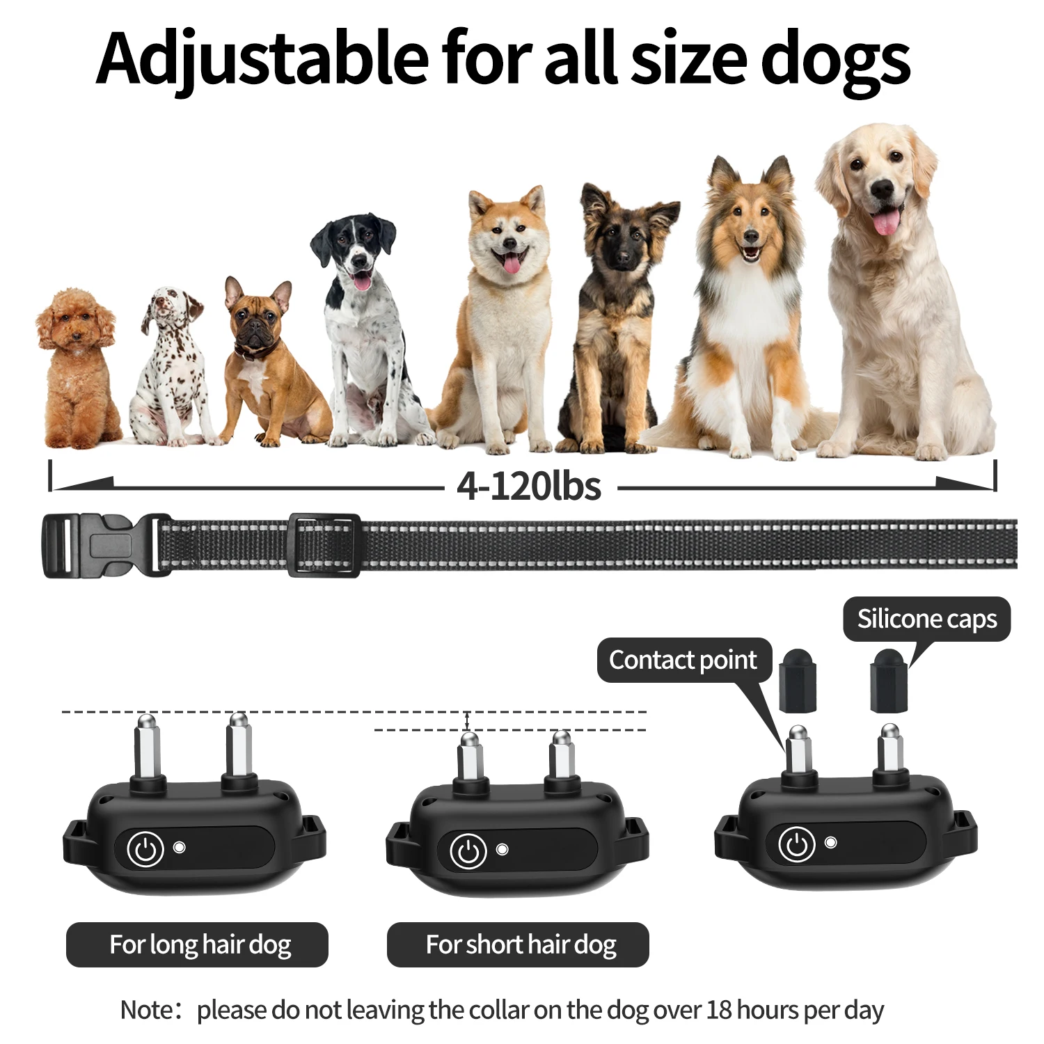 1000 meter with distant control correct misconduct Remote control dog training collar dog shock collar with remote