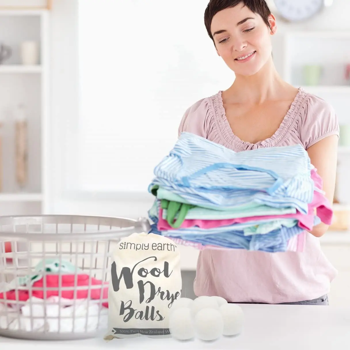 100% Pure New Zealand Organic Wool Balls Dryer Balls Washing Machine Accessory Reusable Washer Laundry Balls