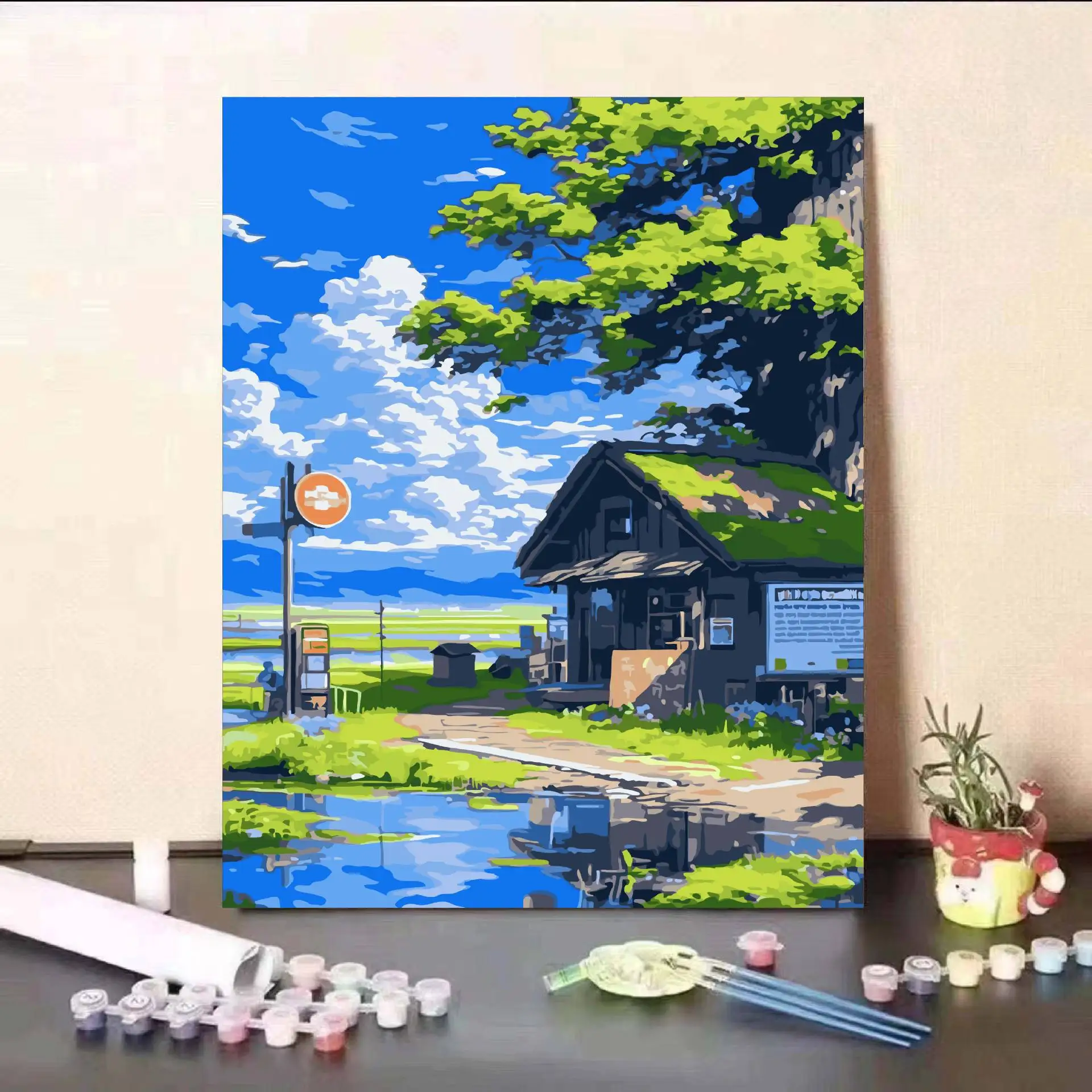 Diy Oil Painting By Numbers Painting On Canvas With Frame Paint By Numbers For Home Decor Gifts ...