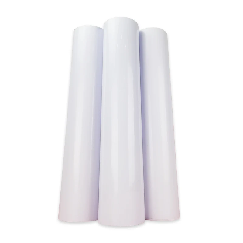 Hot Sale Decorative Eco Solvent Printable Self Adhesive Film Cutting Vinyl Sticker Paper Roll Film Transparent