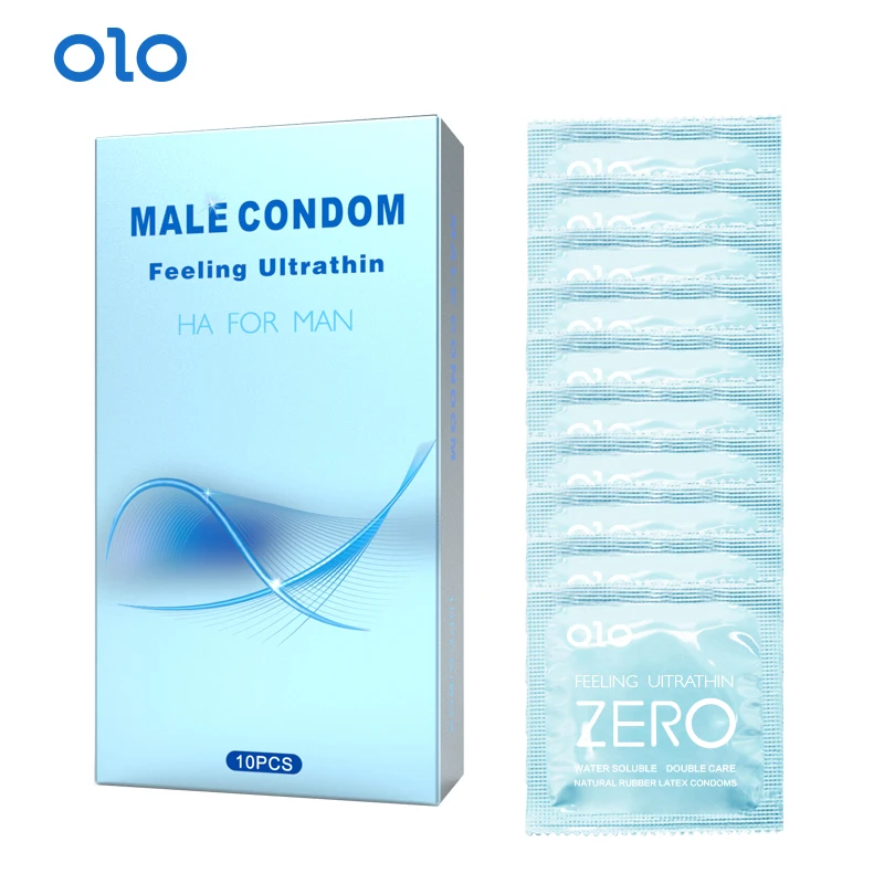 OLO OEM Condom Manufacture China Latex Condom Suit with Good Quality for Sex Power 10 pcs Square Foil Packing