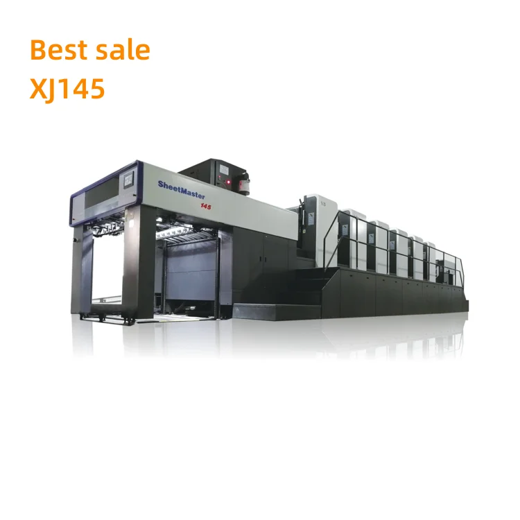CMYK 4 color box packaging lithography printing machine XJ145-4  package printing machine