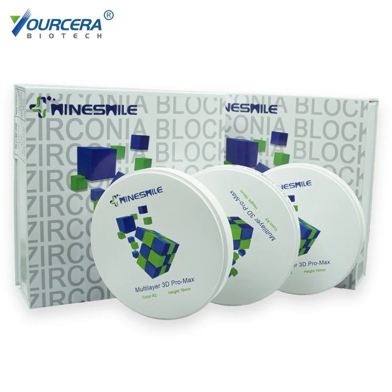 popular Denture Lab Ultra translucent dental zirconia blank