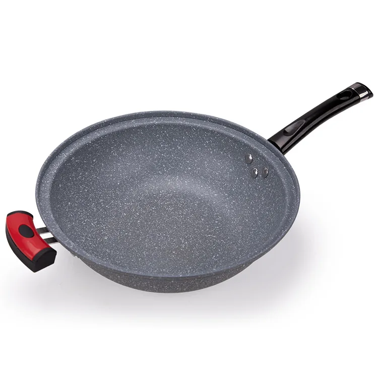 
2021 New Factory Wholesale Energy-saving Vacuum Smokeless Cast Iron Pressure Cooker Wok 