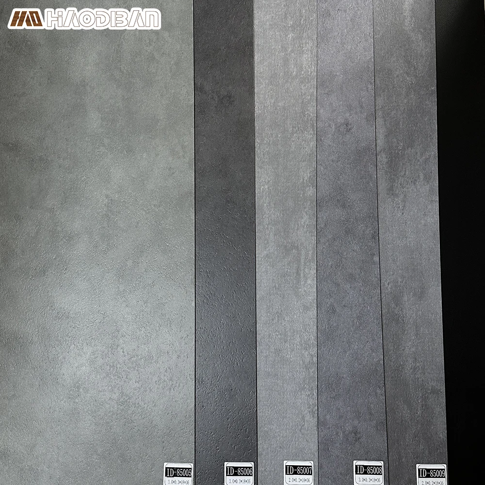12*24 Marble Cement Grain SPC 4mm-8mm Concrete Flooring SPC Click Lock Vinyl Floor Tiles