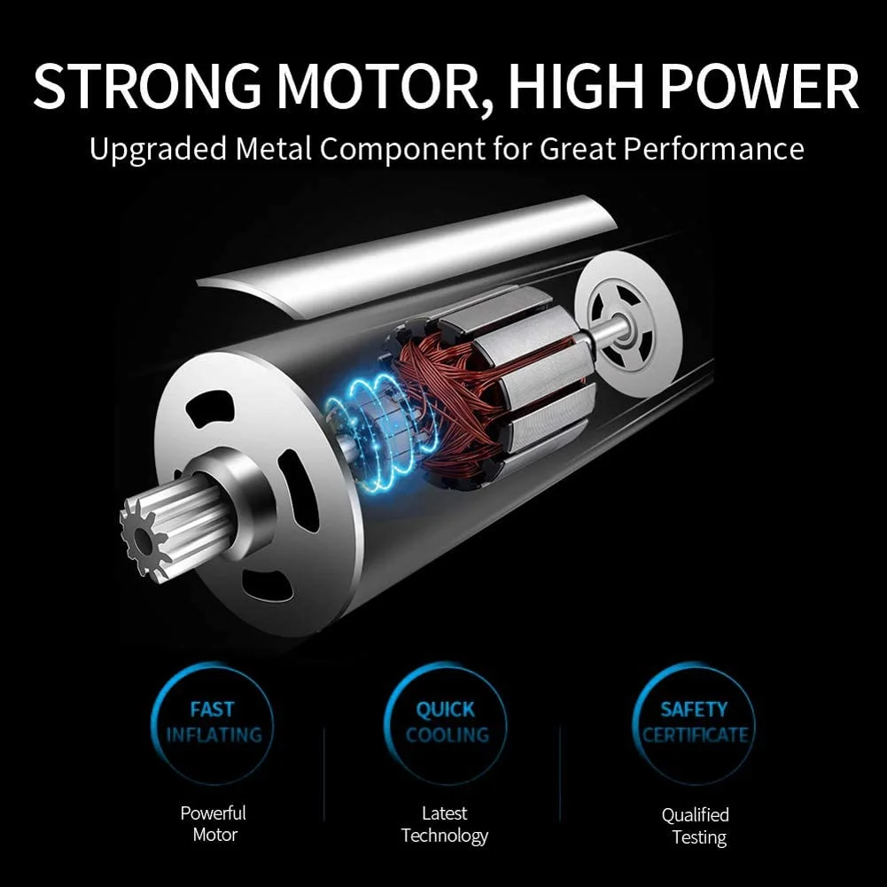 Digital Display 150PSI Tire Inflator Portable Air Pump for Car Motorcycle Bike Automatic Air Compressor