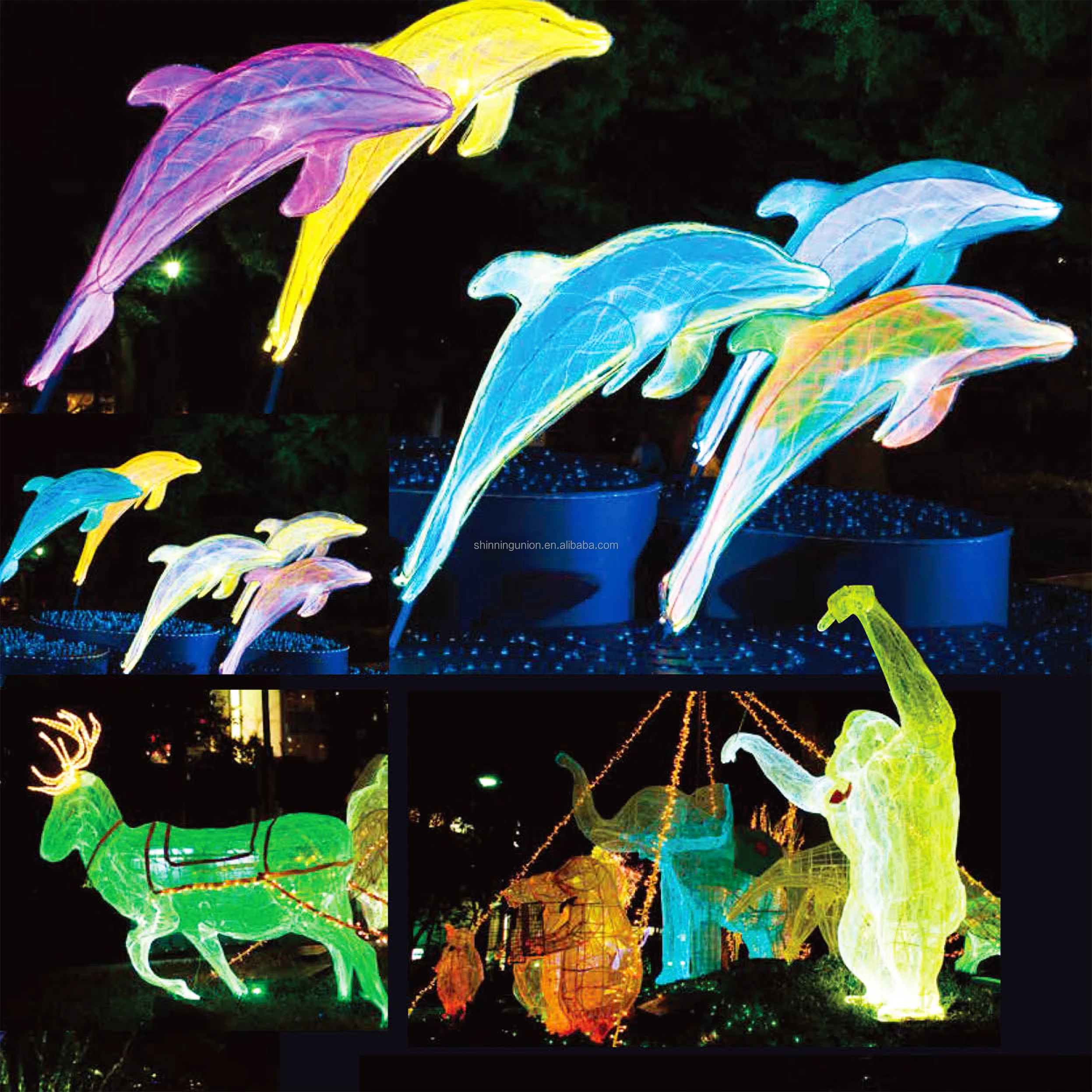 Fiber Optic Lighting Equipment - Fiber Optic Mesh RGBW for Ceiling Trees - LED Luminous Luxurious Fiber Optic Fabric RGBW Tex