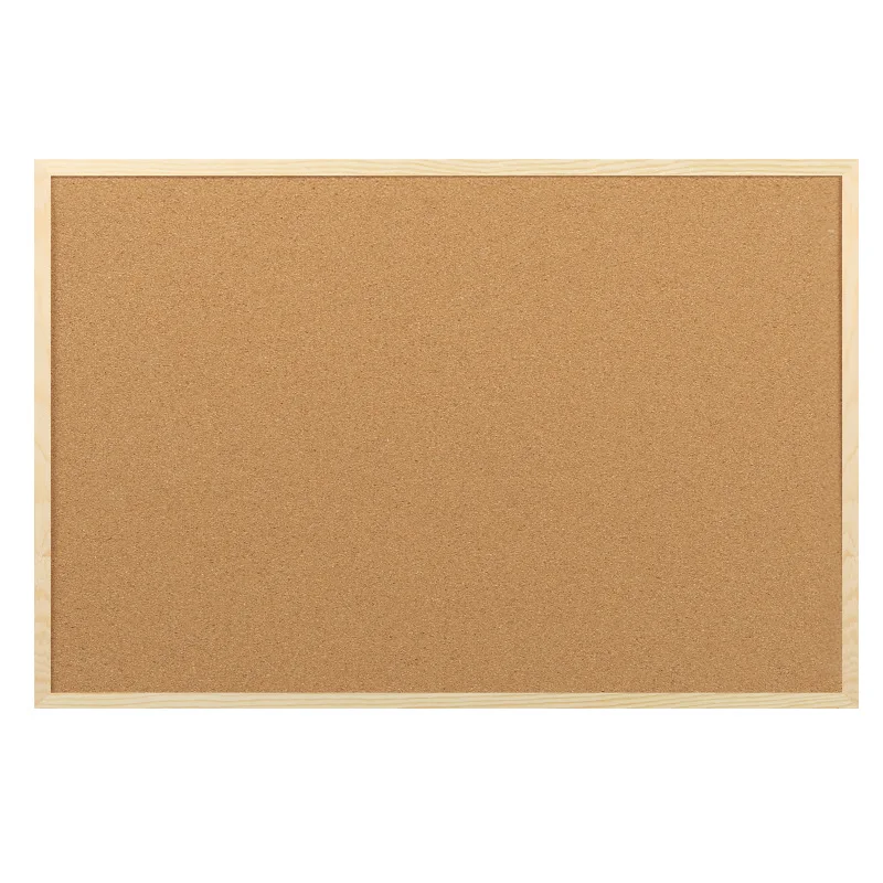 40x60cm Natural Wood Frame CorkBoard Whiteboard Type for Home Decoration