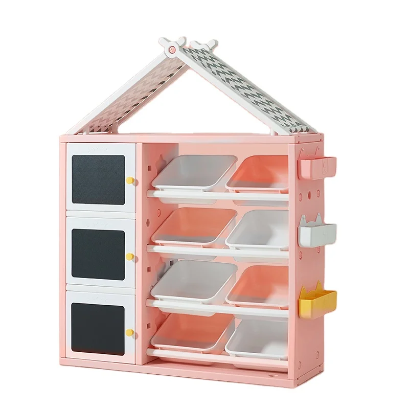 
Multifunction kids Children storage book toy shelf plastic material for home use StorageUnit wardrobe Storagefashion kidsbook 