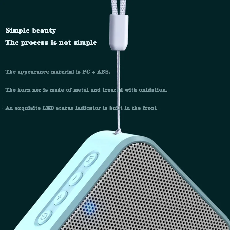 A70 беспроводной Bluetooth динамик портативный мини радио Индикатор компьютерные звуковые сабвуфер Черный квадрат Bluetooth колонки 2020