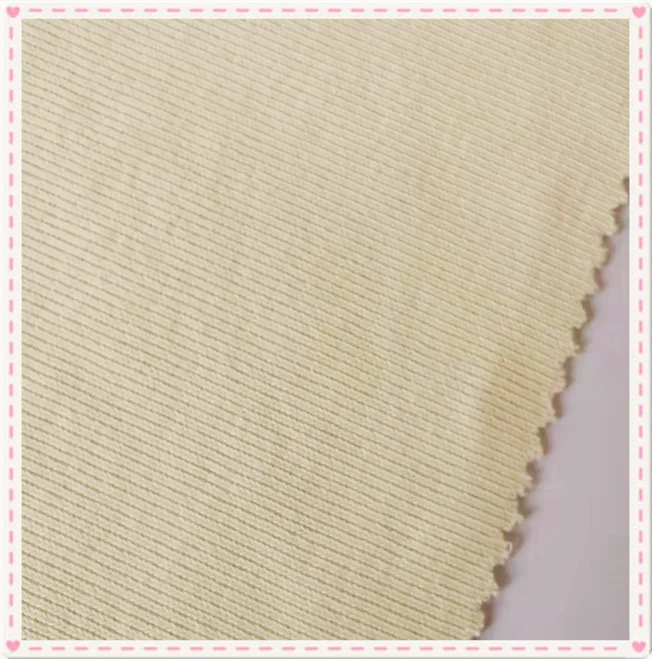 hot sale cotton poly spandex stretch custom rib knit fabric polyester knitted fabric