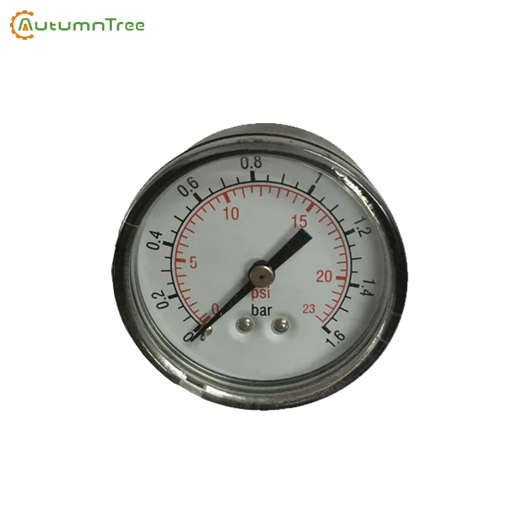 Economic plastic case Dry double scale bar psi Back Pressure Gauges Vacuum Manometer ,Mod.111C