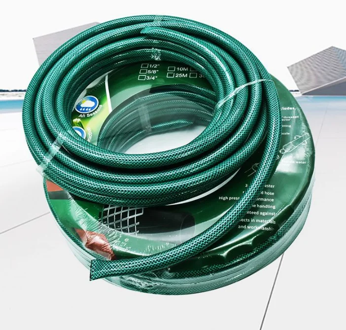 PVC garden hose, green environmentally friendly non-toxic PVC water pipe, Fiber Reinforced water irrigation hose