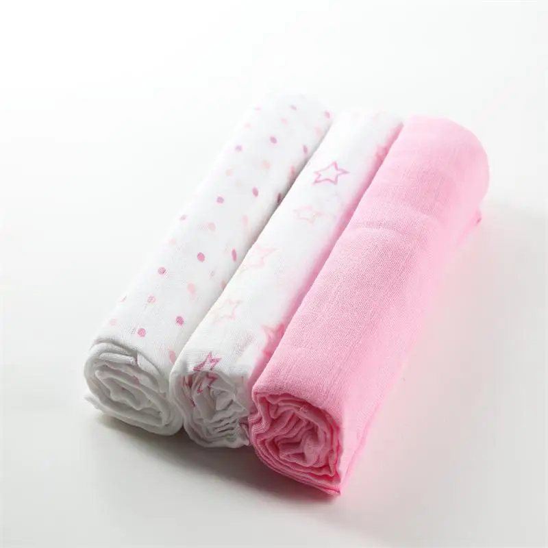 Factory Customized Logo Soft 100% Organic Cotton Cloth Printed Muslin Blankets Muslin Baby Towel