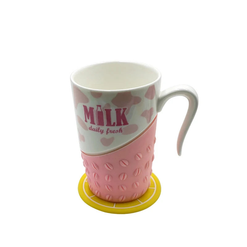 Wholesale Popular Silicone Table Mat Coaster Fruit Lemon Soft Silicone Cup Mat