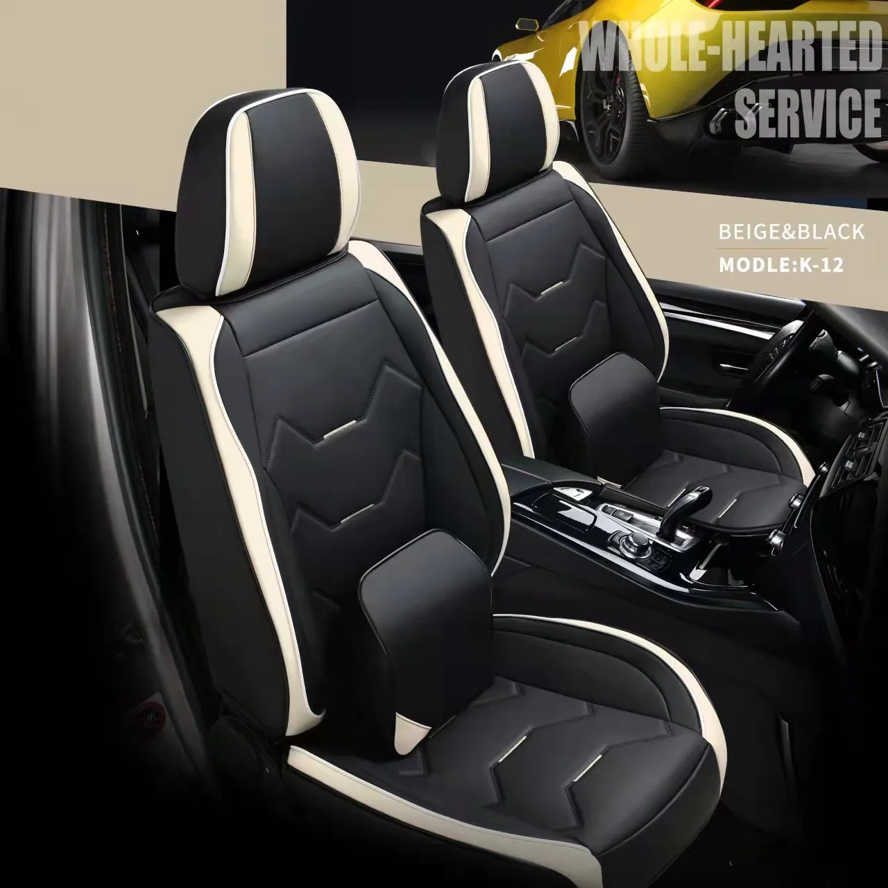 Customized Popular Sport Luxury Waterproof Leather 5d Full Auto Universal Car Seat Covers
