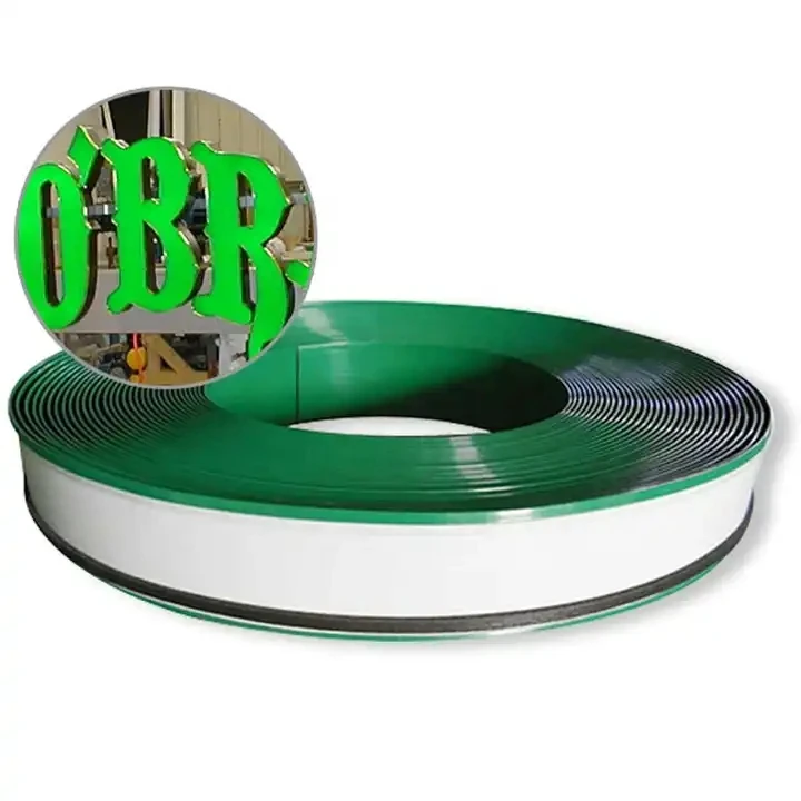 Outdoor advertising acrylic popular led signs letter back lit halo light signage sponge strip aluminum coil