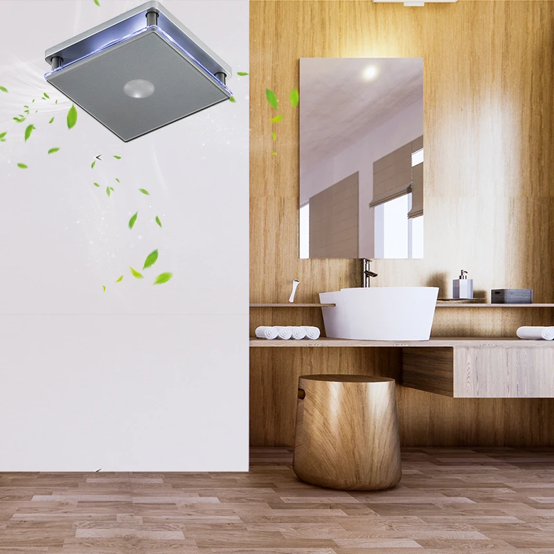 Factory Sale Stylish Look Decorative Panel  Extractor Fan Automatic Square Exhaust Fan For Bathroom