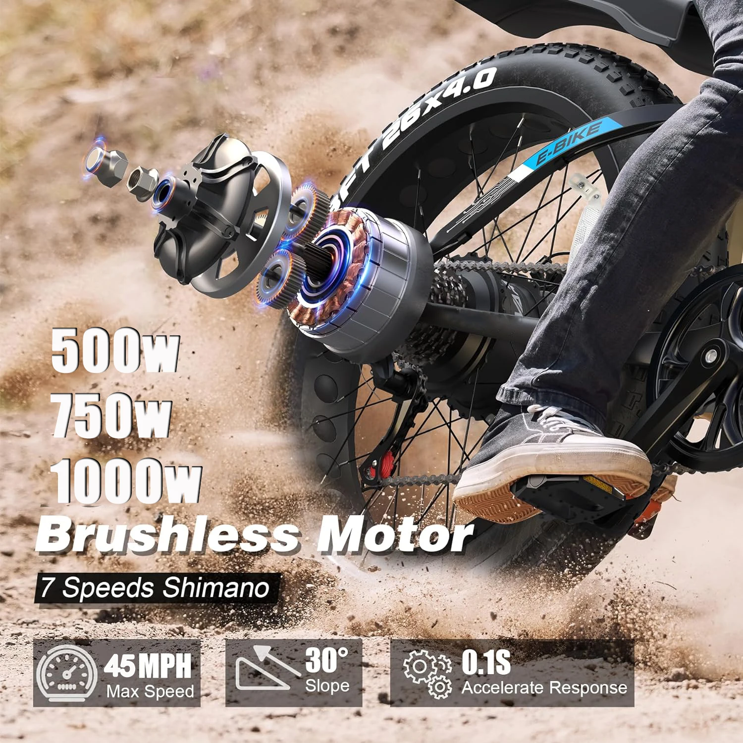 Boombike Electric City Bike 1000w 48v17.5ah Fat Tire Electric Bike High Speed 45km/h Electric Bicycle For Men And Women