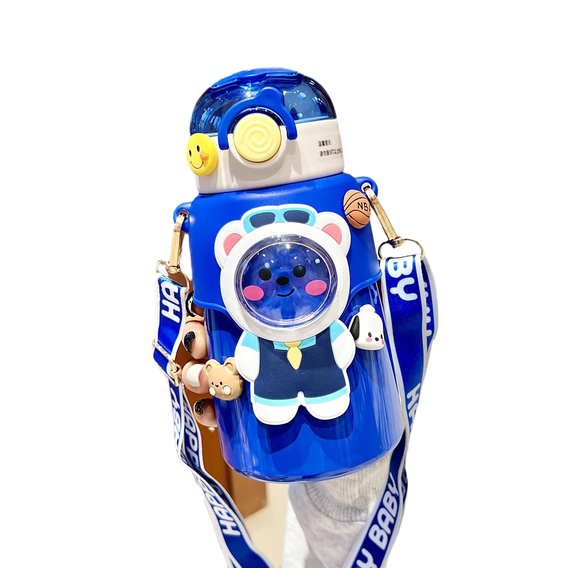 Seaygift kids girls boy Autumn winter keep warm cartoon thermos cup drinking water flask bottle 3d Sticker vacuum water bottle