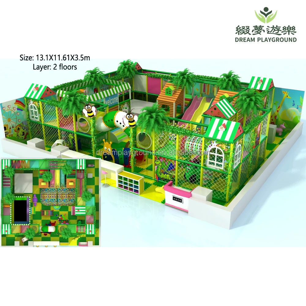 Dream customizable kids play area indoor sports entertainment center playground equipment in various styles for same area