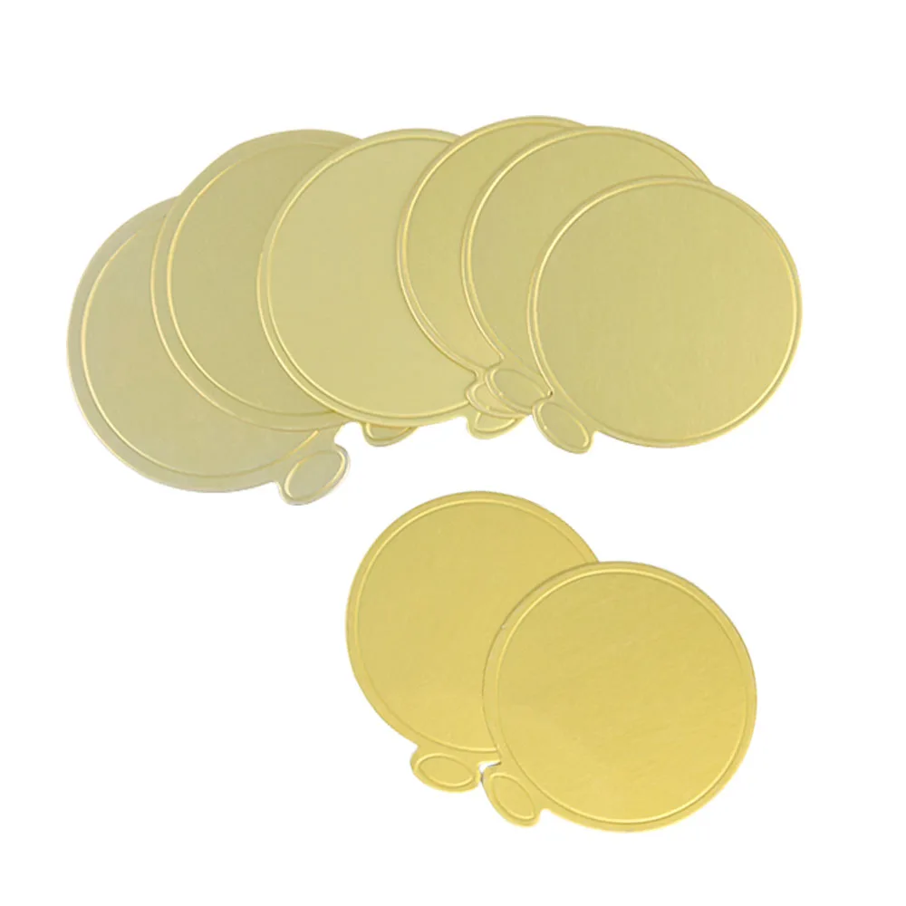 high quality mini round disposable mousse tray thicken cake paper board