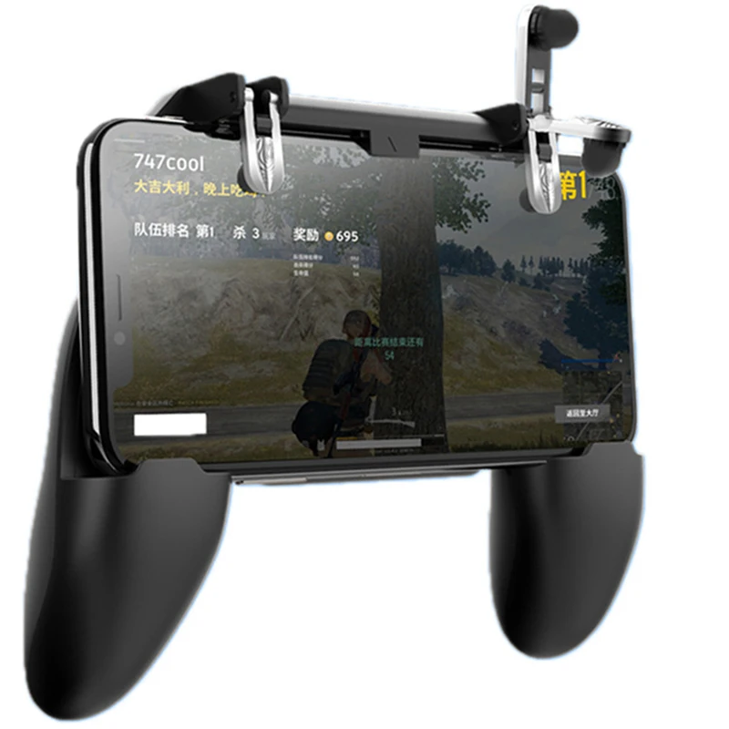  W10 PUBG игровой контроллер триггера съемки геймпад металла огонь стрелять джойстик для мобильного