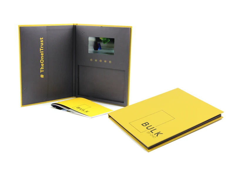 Custom Luxury Jewelry LCD Display Brochure Video Presentation Box packaging box