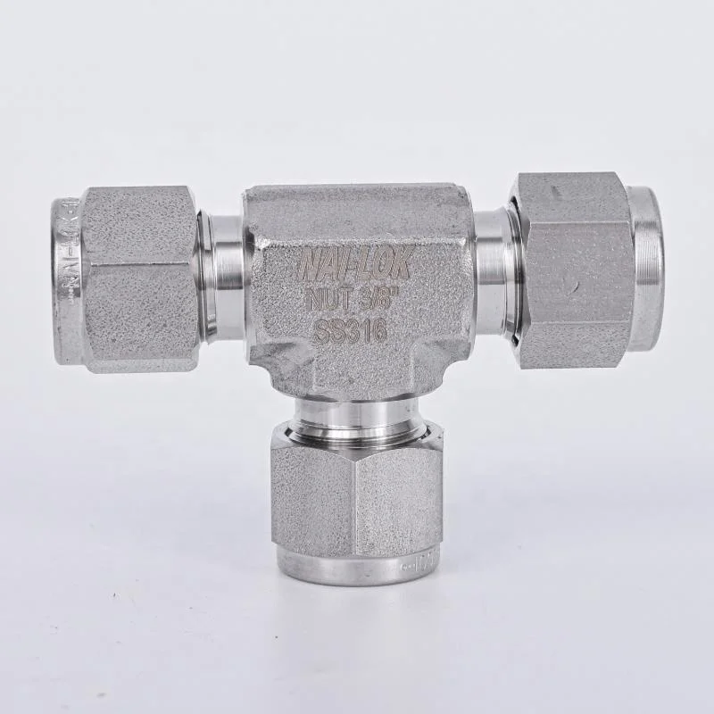 NAI-LOK Inconel 625 Double Ferrule Compression Tube Fitting 6000psi Stainless Steel 316 20 mm x 16 mm OD Metric Reducing Union